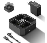 NEEWER Chargeur USB 4 canaux pour Batterie d'appareil Photo NP-FZ100 Compatible avec Sony A7IV A9iii A1 A7RV A7Cii A6700 ZV-E1 FX3 FX30,Charge Rapide PD 45W&Chargeur Rapide PD 45W, NW-Z4