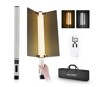 NEEWER CL124 PRO Bâton lumineux LED portable, lampe vidéo bicolore&contrôle 2,4 GHz,tube d'éclairage photographique 1 500 lux CRI97+ 3 200 K-5 600 K avec coupe-flux métallique
