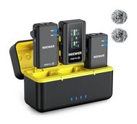 NEEWER CM28 Pro Système de Microphone Cravate sans Fil avec étui de Chargement 48 kHz 16 Bits Audio Non compressé Suppression du Bruit 4 Go de Stockage 9 Heures d'enregistrement