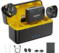 NEEWER CM29 Microphone sans fil avec étui chargement, mini micro-cravate à pince,réduction bruit,autonomie de 25h,compatible avec iPhone, iPad, téléphone, PC, Insta360 et DJI pour l'enregistrement