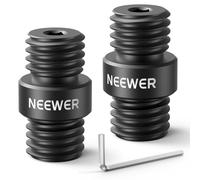 NEEWER Connecteur de Tige 15mm,Packs de 2,Connecteur M12 x 1,5 pour Extension Tige Support 15mm sur Plate-forme épaule et Plate-forme Vidéo,Uniquement pour Tiges NEEWER en Alliage Aluminium 15mm,SR020