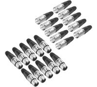 NEEWER Connecteur XLR de Soudure à 3 broches en 20 Pièces ¿ Prise Audio Microphone de Connecteur de Câble de Prise de 10 Mâle et 10 femelles, en Alliage de Zinc pour Une Conductivité Forte et Un Bruit