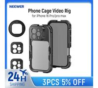 NEEWER - coque Cage de téléphone pour iPhone 16 Pro/Pro Max, plate-forme vidéo à dégagement rapide, stabilisateur de téléphone avec adaptateur de filtre 67mm for 16 pro max