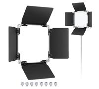 Neewer Coupe-Flux Barndoor pour 480 LED Lumière Vidéo, Construction Métallique Solide (Coupe-Flux Seul)
