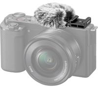 NEEWER Coupe-vent pour Griffe Froide pour Caméra Vlog Série ZV,Pare-Brise en Fourrure pour Microphone avec Adaptateur Montage,Accessoire Compatible avec Sony ZV-1F ZV-E10 ZV-1 ZV-E1 ZV-1 II,CA133 Noir
