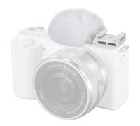 NEEWER Coupe-vent pour Griffe Froide pour Caméras Vlog Série ZV, Pare-Brise Fourrure pour Microphone avec Adaptateur Montage,Accessoire Compatible avec Sony ZV-1F ZV-E10 ZV-1 ZV-E1 ZV-1 II,CA133 Blanc