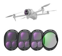 Neewer Cpl + Nd Filters Compatible With Dji Mavic 4 Pro Polarized Circular Screw-On Nd8 Nd16 Nd32 Optical Glass Neutral Density With Magnetic Storage Case 4 Pack