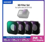 NEEWER CPL ND filtre pour GoPro Hero 13 12 11 10 9 HD multicouche mince densité neutre circulaire polariseur Action caméra filtres 4 Pack ND Filter Set