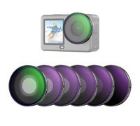 NEEWER CPL + ND Kit de Filtres Compatible Uniquement avec DJI Osmo Action 6,Filtre Polarisant Circulaire Réglable ND8/16/32/64/256,Polariseur Objectif à Visser,Multicouche,pour Caméra d'Action,FL-B109