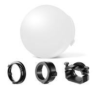 Neewer CRS6 Softbox Dôme de Diffusion avec 3 Anneaux adaptateurs, Compatible avec Godox V1 Z1 Z2 Flash tête Ronde et Square Speedlite Z760 et Plus, Support pour Lampe vidéo MS60B MS60C MS150B