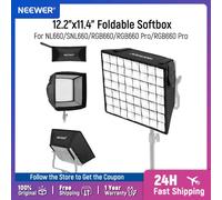 NEEWER - diffuseur de boîte à lumière pliable 12.2 "x 11.4", avec grille et sac, pour lumière vidéo LED NL660/SNL660/RGB660/RGB660 Pro/RGB660 PRO II
