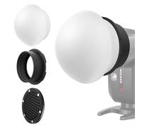 NEEWER Diffuseur de Flash en Silicone avec Grille en nid d'abeille et Anneau Adaptateur magnétique, modificateur de lumière Flash, boîte à lumière Compatible avec Godox V1/V1 Pro NEEWER Z1 Z2 à tête
