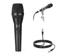 NEEWER DM01 Microphone Dynamique Cardioïde avec Câble XLR pour Podcast,Chant,PC,Jeux,Streaming,Studio,Chant,Discours,Performances en Direct,Impédance 600Ω+/- 30%,Plage de fréquences 100Hz-10KHz