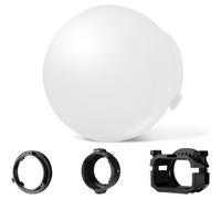 NEEWER Dôme de diffusion CRS6 avec 3 anneaux d'adaptation,compatible avec NEEWER Z1 Z2 Flash à tête ronde et Speedlite carré Z760 et plus, Diffuseur de montage NEEWER pour MS60B MS60C MS150B
