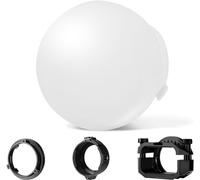 NEEWER Dôme de Diffusion CRS6 avec 3 Anneaux d'adaptation,Compatible avec NEEWER Z2PRO Z3R Flash à tête Ronde et Speedlite carré Z880 et Plus, Diffuseur de Montage pour MS60B MS60C MS150B