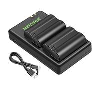 NEEWER EN-EL15 Kit de Chargeur de Batterie Compatible avec Nikon Z5, Z6, Z6 II, Z7, Z7II, D780, D850, D7500, 1 V1, D500, D750, D800, D7000, D7100, D7200 (2 pièces, 2100 mAh), Non Compatible avec Z8
