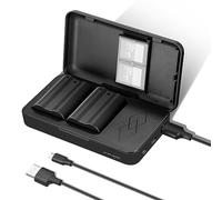 NEEWER EN-EL15c Batterie de Rechange et Chargeur USB Ensemble,Pack 2 Batterie 2400mAh&Chargeur Double Canal Compatible avec Nikon Z8 Z7 Z6 Z5 D850 D810 D780 D750 D610 D500 D7500 D7200 D7100 D7000 1 V1