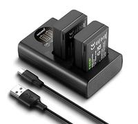 NEEWER EN-EL25 Lot de 2 Batteries de Rechange et Chargeur USB 1350 mAh et USB à Double Canal Type C Compatible avec Appareil Photo Nikon Z30 Z50 ZFC 4241 EN-EL25, Chargeur MH-32