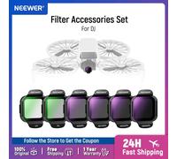 NEEWER - ensemble d'accessoires de filtre ND/PL pour Drone DJI Flip Snap On HD, verre optique, densité neutre, Kit de filtre d'objectif ND polarisé ND PL