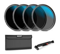 NEEWER Ensemble de filtres d'objectif ND 58mm, ND16/ND32/ND64/ND1000, stylo de nettoyage d'objectif, pochette de filtre,kit d'accessoires de filtre HD compatible avec Canon Nikon Sony objectifs Caméra