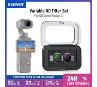 NEEWER ensemble de filtres ND Variable ND2-32 et ND64-512 accessoires de filtre d'objectif de caméra d'action à densité neutre pour DJI Osmo Pocket 3 FL-C59