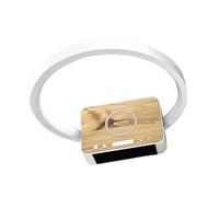 NEEWER Entry Level Version Lampe de Chevet avec Chargeur sans Fil 15 W, Compatible avec iPhone et AirPods, réveil simulateur d'aube, Anneau Lumineux Tactile LED à intensité Variable, N40