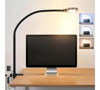 NEEWER Entry Level Version LED Lampe avec Pince, éclairage Latéral 10W, Flexible, pour écran et Bureau, avec Protection Oculaire, 5 Modes de Couleur,CRI 80+, Intensité Variable, N33