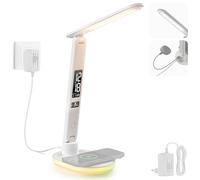 NEEWER Entry Level Version LED Lampe Bureau, Sortie USB-A, 3 Modes d'éclairage, 5 Niveaux de luminosité, 4 Effets RVB, IRC 85, Lampe Tactile Ergonomique pour Le Confort des Yeux, N20