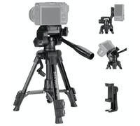 NEEWER Entry Level Version Mini Trépied de Bureau de Caméra, DSLR Compact Portable, Support de Webcam, Tête Panoramique et Inclinable à 3 Voies, Compatible avec iPhone pour Enregistrement Vidéo, TP52