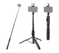 NEEWER ENTRY LEVEL VERSION Perche à Selfie avec Lumière & Télécommande Compatible avec iPhone,Samsung et Android,67" Support de téléphone portable extensible pour enregistrement vidéo & tournage,PA987