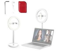 NEEWER ENTRY LEVEL VERSION Ring Light Anneau Lumineux LED 10" 7W pour Selfie,avec Support de Bureau/Téléphone/3 Modes,CRI 85+,3000mAh,Rechargeable,pour Vidéoconférence,Streaming, Vidéo,Maquillage, N17