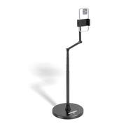 NEEWER Entry Level Version Support de Téléphone de Sol, Réglable, pour Bureau, Table ou Chevet, avec Pince de Fixation, Compatible avec iPhone Samsung Android pour Vidéo, Base Lestée en Métal, X9