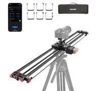 NEEWER 31.5"/80cm Slider motorisé pour DSLR, Rail de Travelling en Fibre de Carbone avec contrôle par Application, Batterie F750 4400 mAh, Compatible avec Le Mode vidéo, Chargeur Non Inclus, ER1