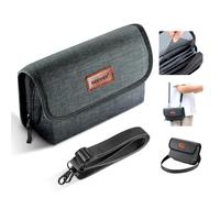 NEEWER Étui pour Filtre d'Objectif Caméra avec Coque Rigide Hydrofuge,6 Poche Souple,Bandoulière,Pochette étanche Rangement Sac Protection Filtre,pour Filtre Carré 4"x4",4"x5.65",Circulaire 95mm,PB025