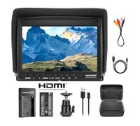 Neewer F100 Moniteur de champ de caméra 7 pouces Assistance vidéo HD Slim IPS Entrée HDMI 1080p avec batterie Li-ion/chargeur USB,étui de transport pour appareils photo reflex numériques