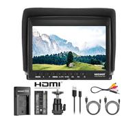 Neewer F100 Moniteur de Champ de caméra 7 Pouces Assistance vidéo HD Slim IPS Entrée HDMI 1080p avec Batterie Li-ION/Chargeur USB pour appareils Photo Reflex numériques,stabilisateur Portable