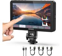 NEEWER F700 7"" Moniteur de Terrain pour Caméra, écran Tactile IPS HD 2000nit 1920x1080 avec 3D LUT, Boucle HDMI 4K Entrée/Sortie avec Peak Focus DSLR Video Assist HDR Waveform, Batterie non Incluse