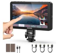 NEEWER F700 Moniteur Terrain pour Caméra 7",écran Tactile IPS HD 2000nit 1920x1080 avec 3D LUT,Boucle d'Entrée/Sortie HDMI 4K avec Peak Focus DSLR Video Assist HDR Waveform,2 Batteries NP-F750 & Câble