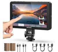 NEEWER F700 Moniteur Terrain pour Caméra 7",écran Tactile IPS HD 2000nit 1920x1080 avec 3D LUT,Boucle d'Entrée/Sortie HDMI 4K avec Peak Focus DSLR Video Assist HDR Waveform,2 Batteries NP-F750 & Câble