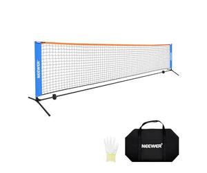 NEEWER Filet Pickleball de 3,6m de Large,Petit équipement Portable et Pliable pour Allée, Accessoires pour Entraînement et Pratique du Pickleball en Intérieur et en Extérieur,Aucun Outil Requis,PB02N