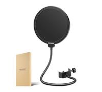 Neewer Filtre Anti-pop Bouclier de Microphone Professionnel Compatible avec Yéti Bleu et Tout autre Microphone, Écran Anti-vent à Double Couche avec Bras Flexible Clip à Col de Cygne à 360 degrés