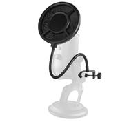 NEEWER Filtre Anti Pop Métallique pour Microphone, Protection Anti-Vent Professionnelle en Mousse à 6 Couche avec Bras Flexible pour Podcast,Streaming en Direct,Voix Off,Chant & Musical Studio,MS044