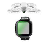 NEEWER Filtre CPL Multicouche Polarisant Circulaire en Verre Optique HD Compatible avec DJI Drone Flip Snap on Accessoire pour Éviter Reflet & Éblouissement, Améliorer Contraste et Saturation, FLN38