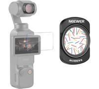 NEEWER Filtre d'objectif Rainbow Star compatible avec DJI Osmo Pocket 3 et accessoires Creator Combo¿Filtre Magnétique Multicouches en verre optique HD Starlight avec Protection d'Écran¿FL-C36