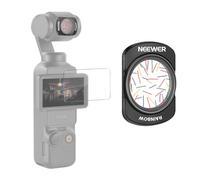 NEEWER Filtre d'Objectif Rainbow Star Compatible avec DJI Osmo Pocket 3 et Accessoires Creator Combo,Filtre Magnétique Multicouches en Verre Optique HD Starlight avec Protection d'Écran,FL-C36