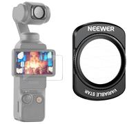 NEEWER Filtre étoile réglable 4/8 Points Compatible avec DJI Osmo Pocket 3 Creator Combo Accessoires, Filtre magnétique Multicouche HD en Verre Optique pour cardan d'appareil Photo avec Protecteur
