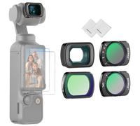 NEEWER Filtre ND Compatible avec DJI Osmo Pocket 3 Creator Combo,Objectif Grand Angle+Filtre ND2-32 Variable+Filtre CPL+Filtre de Diffusion Noir 1/4+2 Film de Protection d'écran+2 Chiffon de Nettoyage