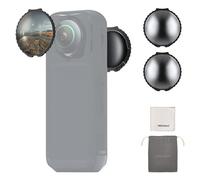 NEEWER Filtre ND Compatible avec Insta360 X5,Kit Filtres ND64,Réduction de Lumière de 6 Stops,à Visser,Détection Automatique,Verre Optique Multicouche,Densité Neutre,Accessoire Caméra Action,Pack de 2