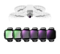 NEEWER Filtre ND Kit Compatible avec DJI Flip Drone (Pack de 6),ND16 ND32 ND64 ND256 Filtre Objectif Accessoires CPL UV Snap On Multicouche HD Verre Optique Densité Neutre Polarisant Circulaire,FL-N46
