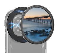 NEEWER Filtre ND Magnétique 67mm, ND Variable 2-32 (1-5 Stops), Multicouche HD, avec Adaptateur de Plaque Arrière pour Filtre Magnétique, Compatible avec iPhone 16 Pro/16 Pro Max (PA073/PA074)